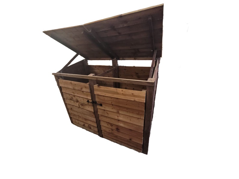 Wooden Wheelie Bin Storage Etsy