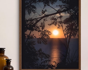 Lake Ontario Sunrise Lookout Poster: Nature Photography Print