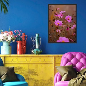 Photographie de fleurs de prairie de fleurs sauvages - photo de fleur - impression de photographie de nature - idée cadeau jardinage - art mural floral - décoration bohème de chambre à coucher
