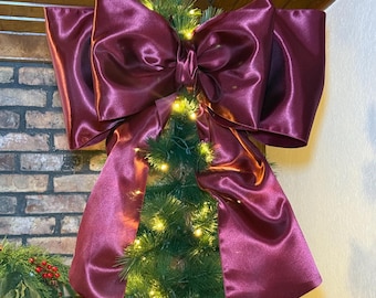 Extra Large Door Bow | Front Porch Decorative Bow | Wedding, Holiday & Event Decor