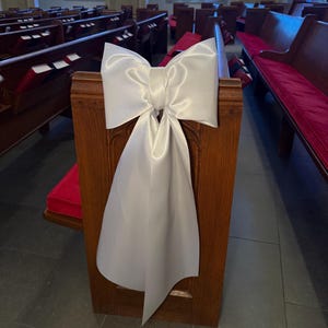 Nœud décoratif en satin de 10 po. | Décoration de mariage et baby shower | Noeud décoratif couleur personnalisé