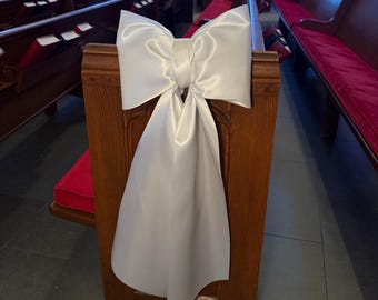 10” Satin Decorative Bow | Wedding & Baby Shower Decor | Custom Color Statement Bow