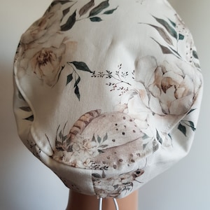 Scrub cap with regulator, surgical caps, scrub hats for women High quality Premium cotton nurse hat, Boho animals