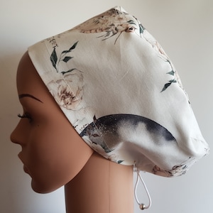 Scrub cap with regulator, surgical caps, scrub hats for women High quality Premium cotton nurse hat, Boho animals