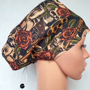 Scrub cap with regulator, surgical caps, scrub hats for women High quality Premium cotton nurse hat, Boho animals