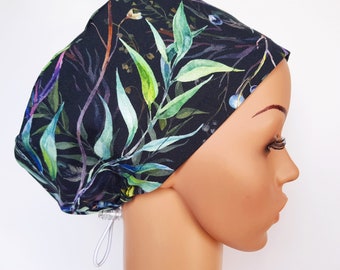 Scrub cap with regulator, surgical caps, scrub hats for women High quality Premium cotton nurse hat, Plants