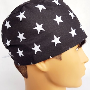 blueScrub cap with regulator, men&#39;s surgical caps, scrub hats for men, Cotton nurse hat, Short Hair Scrub Hat, black and white scrub, Stars