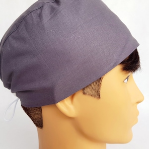 blueScrub cap with regulator, men&#39;s surgical caps, scrub hats for men, Cotton nurse hat, Short Hair Scrub Hat, plain one color scrub, Purple