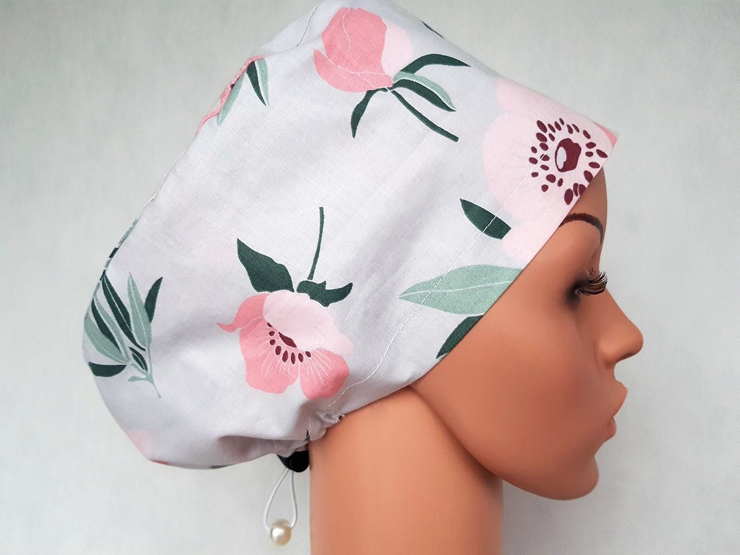 Scrub Cap With Regulator Women's Surgical Caps Scrub Etsy