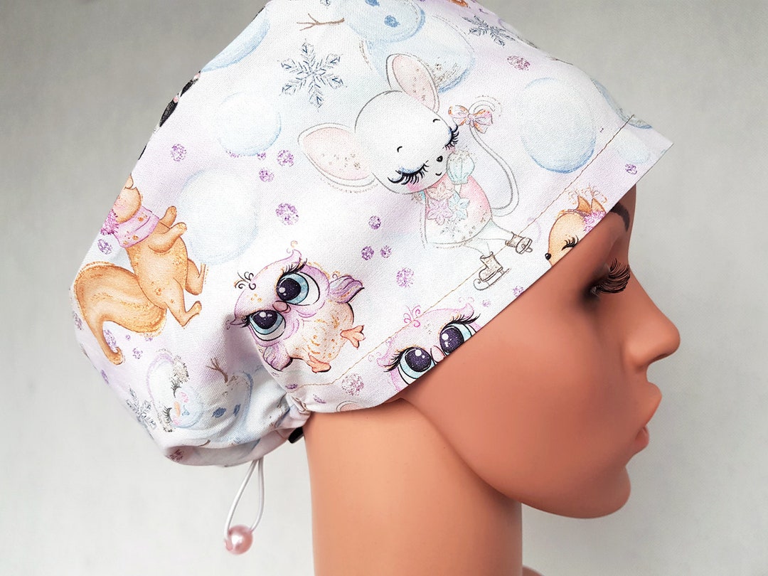 Scrub Cap With Regulator, Women's Surgical Caps, Scrub Hats for Women