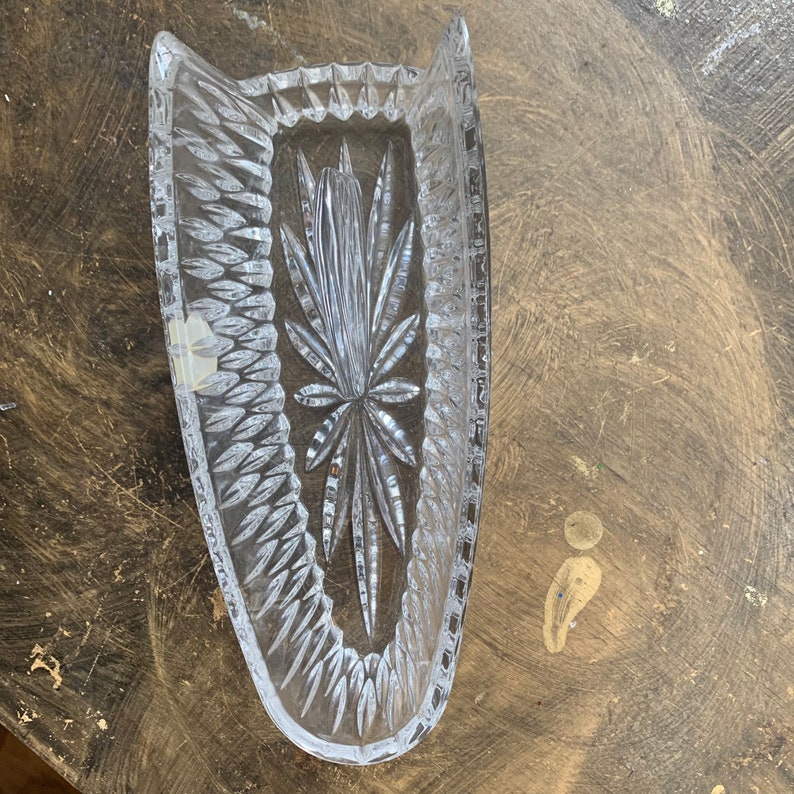 Princess House Germany 24 Lead Crystal Fork and Spoon Rest Etsy