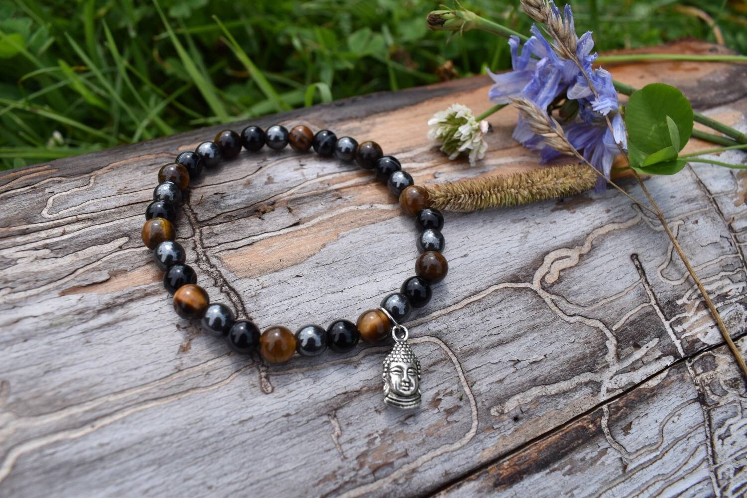Triple Protection Buddha Bracelet Etsy