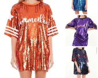 sequin georgia bulldog dress Game Day Bulldog SEQUIN DRESS /Oversized Top