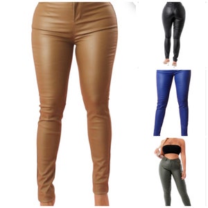 Faux Leather Capris 