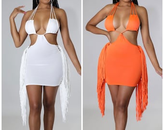 Women’s summer fringe dress