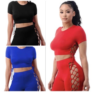 Side Tie Women’s two piece set