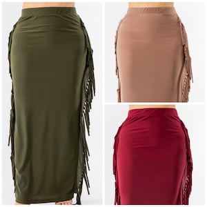Women’s fringe skirt