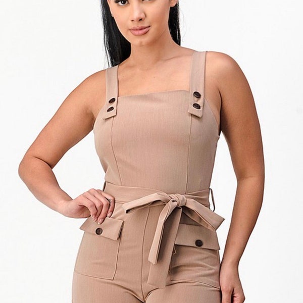 Women’s khaki sexy casual romper