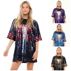 Classy Until Kick Off Sequin Dress /Game Day