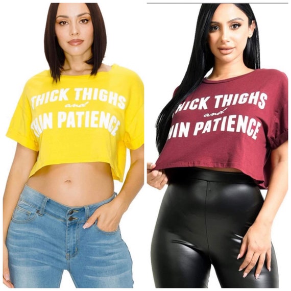 plus size graphic crop tops
