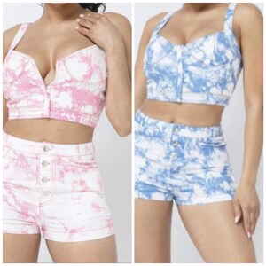 Women’s Shorts Set Splash Tye Dye Style