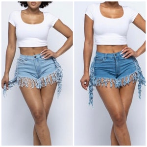 Women’s Fringe denim short