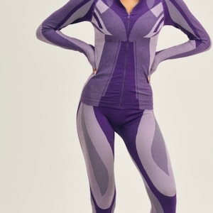 Women’s purple two piece active set