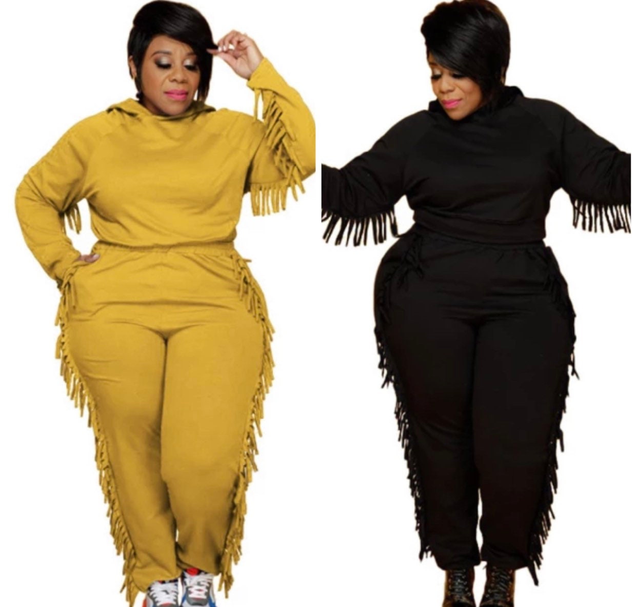  Women's Plus Size Fuzzy Sweatsuits Women 2 Piece Set