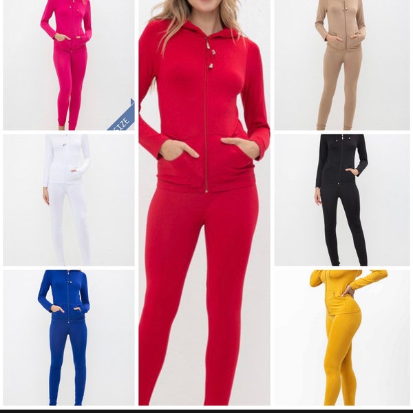 Tracksuit women’s leggings activewear set/ plus size set