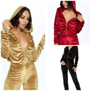 Women’s  two piece set Velour set / velour tracksuit