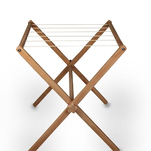 Étendoir en bois pour enfants, Support pour corde à linge en bois, Cintre à linge en bois pour enfant, Compétences pratiques taille enfant, Montessori