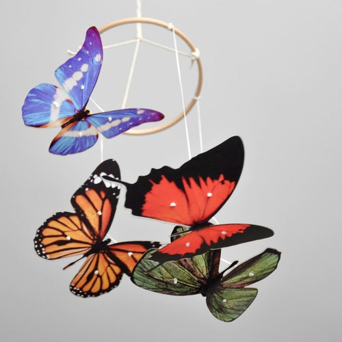 Montessori Butterfly Mobile Etsy