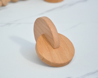 Wooden Montessori Baby Gift Toys Set, Interlocking Discs, Wooden ...