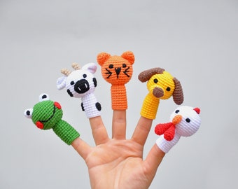 Fingerpuppen, Amigurumi-Puppen, Lernaktivitäten für Kleinkinder, Montessori-Materialien