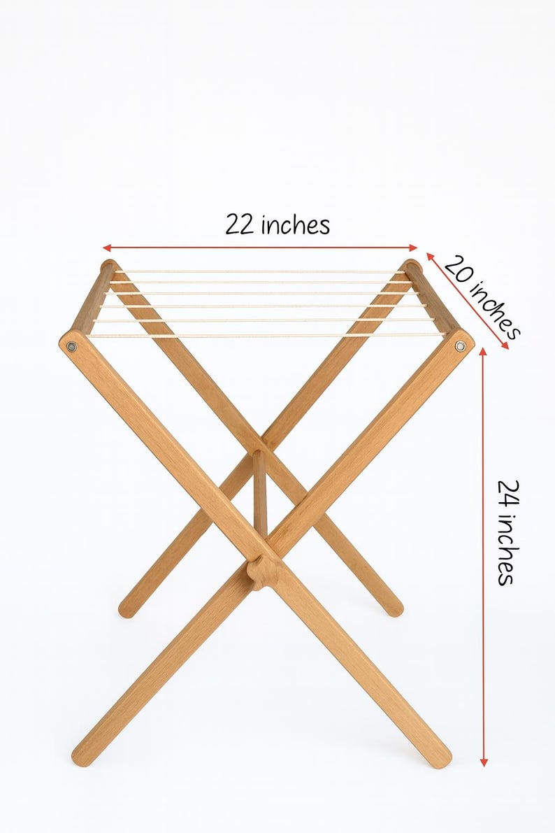 Drying Rack Kids Wooden Drying Rack for Kids: Montessori Clothesline Stand - Etsy