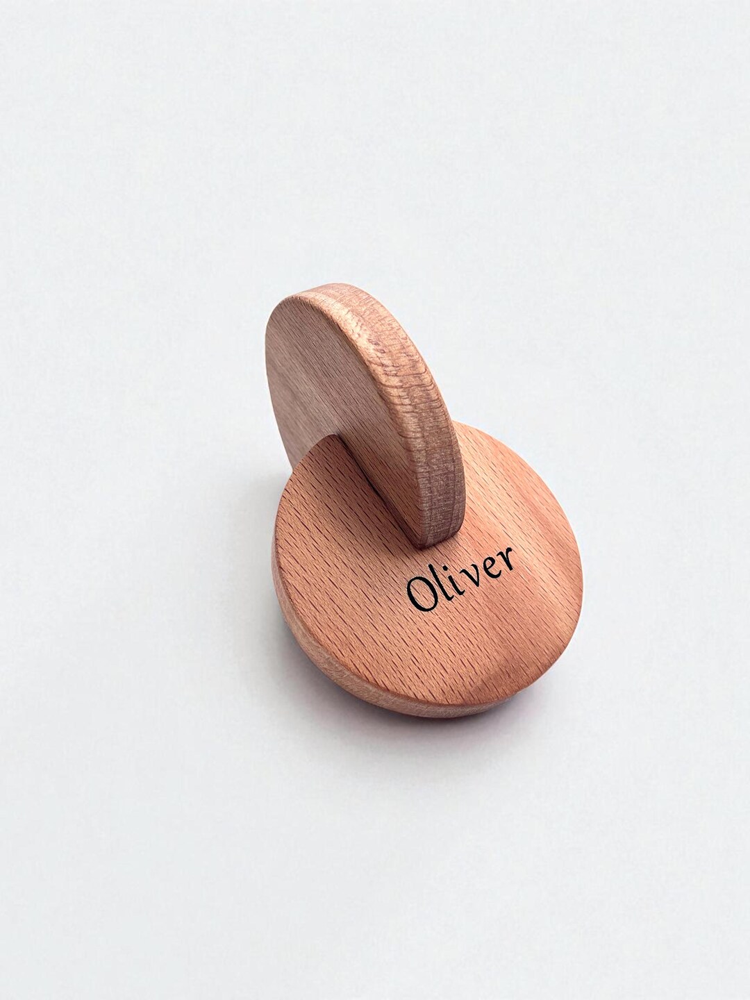Montessori Interlocking Discs: Wooden Baby Rattle - Etsy