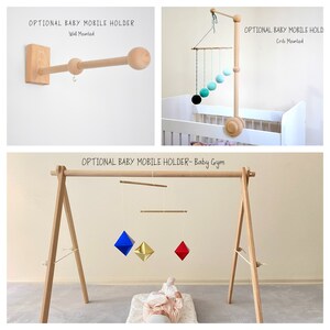 Set of 4x Montessori Mobile, Munari Mobile, Gobbi Mobile, Dancer Mobile, Octahedron, Mobile Bebe, Crib Toy, Montessori Materials, image 4