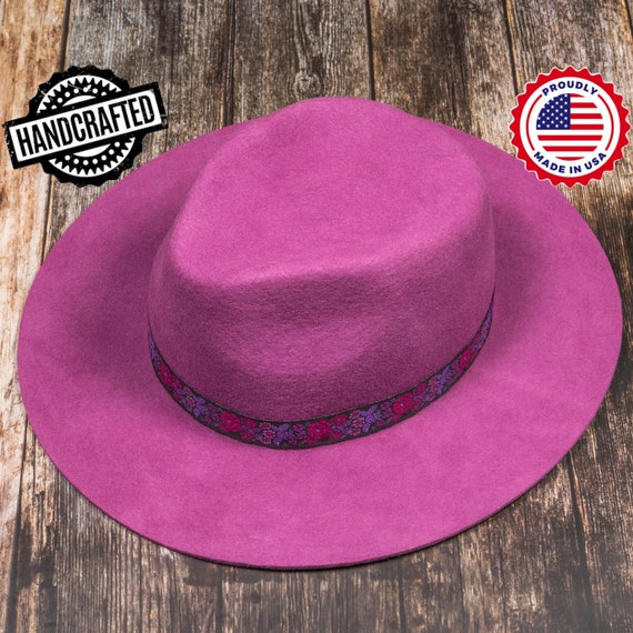 Fedora Hat Fuchsia Women Fedora .women 