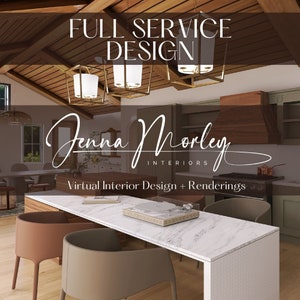 Servicio de diseño de interiores de Jenna Morley / Diseño de salas en 3D / Recorridos virtuales / Planos de planta / VR / Comercial + residencial