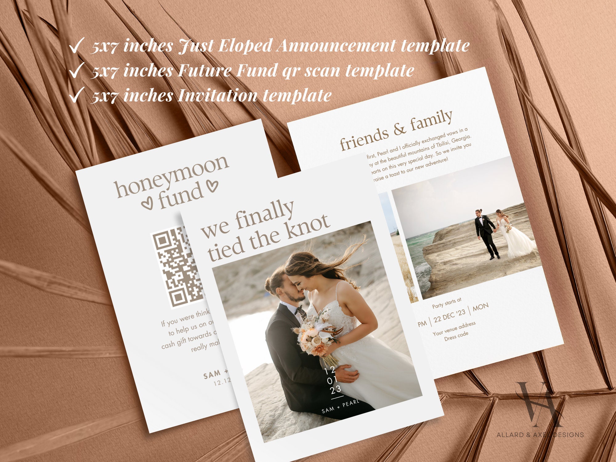 Eloping Sample We Eloped Sign, Elopement Invitation, Elopement Announcement, Honeymoon ...
