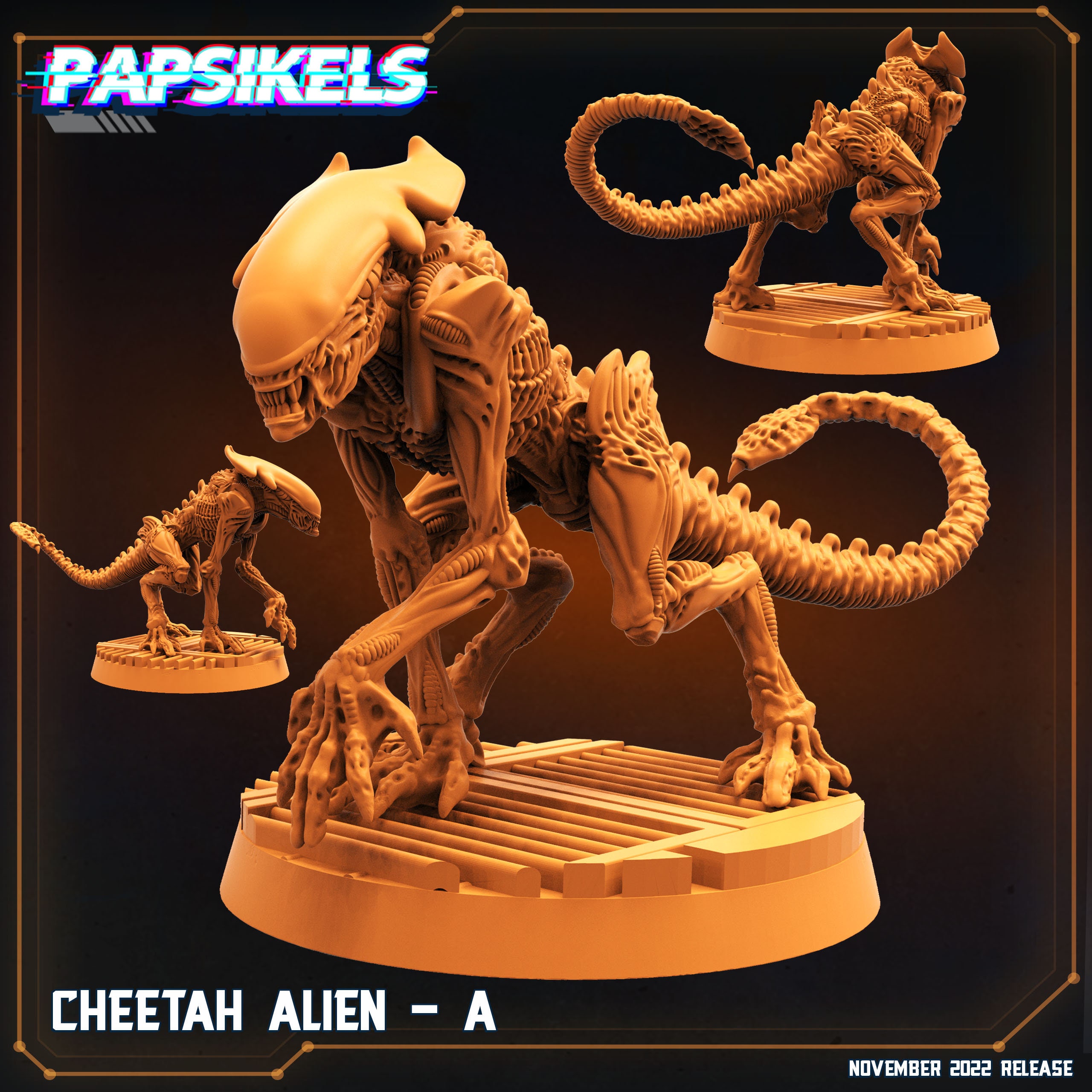 Cheetah Alien by Papsikels Great for Cyberpunk, Shadowrun