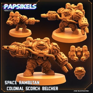 Space Rambutan Colonial Scorch Belcher by Papsikels Great for Cyberpunk, Shadowrun, Stargrave, and other Scifi Tabletop Games