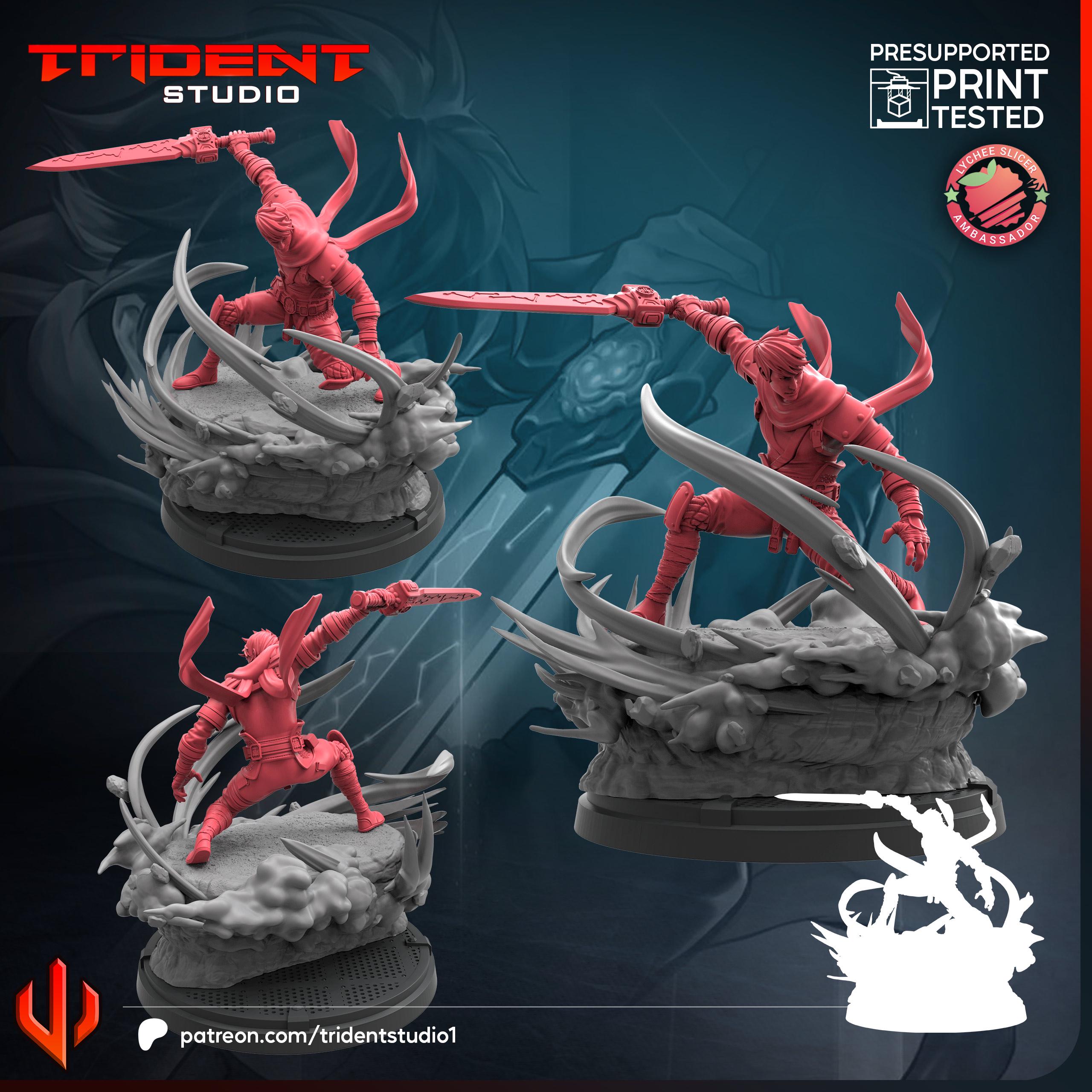 Rpg Fancing Wire Fencing Master 40mm Scale on 35mm Base From Trident Studios Great for ...