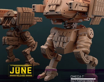 Omega-T - Multi-Purpose Drones from Unit 9 Great for Cyberpunk, Human Interface, Shadowrun, and other Scifi Tabletop Game