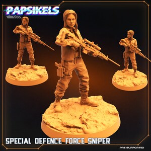 Special Defense Force Sniper by Papsikels Great for Cyberpunk, and other Sci-Fi Tabletop Games