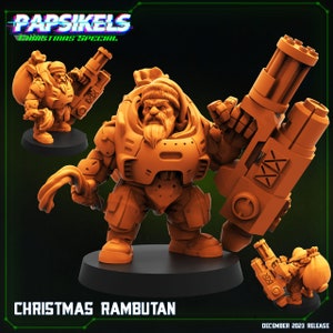 Christmas Rambutan by Papsikels Great for Cyberpunk, Shadowrun, Stargrave and other Sci-Fi Tabletop Games