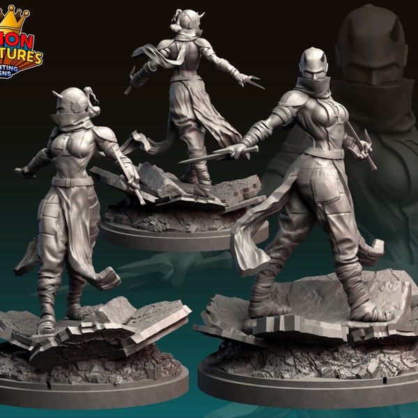 Jennifer Ninja by Legion Miniatures Great for Display, Superhero RPGs, and other Tabletop Games