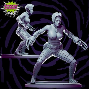 Phase Shift 40mm scale on 35mm base by Hardcore Miniatures Great for Display, Superhero RPGs, and other Tabletop Game