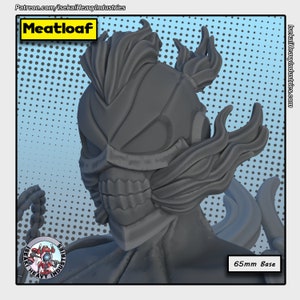 Meatloaf 40mm scale on 65mm Base by Isekai Heavy Industries Great for Crisis Protocol, Superhero RPGs, and other Sci-Fi Tabletop Games