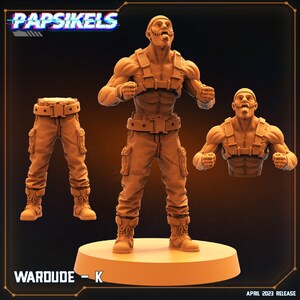 War Dudes by Papsikels Great for Cyberpunk, Shadowrun, Starfinder and other Sci-Fi Tabletop Games
